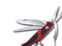 Victorinox 0.9713.C, Locking blade knife, Multi-tool knife, Klipp punkt, Svart, Rød, 7 verktøy, 13 cm