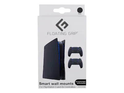 Floating Grip PS5 veggfeste-pakke i sort
