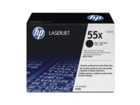 Lasertoner hp 55x ce255x, 12.500 sider, sort