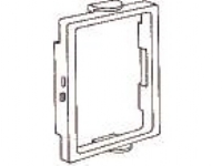 HAGER Ramme 1RC/BRN PG For enkelt stikkontakt CLICLINE til BRN/BRAN/BRHN Perlehvid ral 9016 plast