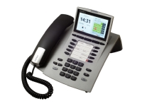 AGFEO ST 45, Analog telefon, 1000 oppføringer, Ringe-ID, Sølv