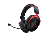 HyperX Cloud II - Hodesett - full størrelse - 2,4 GHz - trådløs - rød