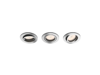 Philips myLiving Innfelt spot, Innsunket spotlight, Ikke-utskiftbare pærer, 3 ampuller, LED, 220-240 V, Kromfarget