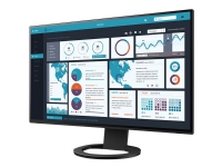 EIZO FlexScan EV2795-BK - Med FlexStand - LED-skjerm - 27 - 2560 x 1440 - IPS - 350 cd/m² - 1000:1 - 5 ms - HDMI, DisplayPort, USB-C - høyttalere - svart