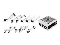 CORSAIR RM White Series RM750 - Strømforsyning (intern) - ATX12V 2.4/ EPS12V - 80 PLUS Gold - AC 100-240 V - 750 watt - Europa - hvit