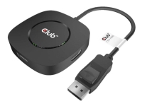 Club 3D CSV-7300 Multi Stream Transport (MST) Hub - Video/lyd-splitter - 3 x DisplayPort - stasjonær