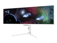 LC Power LC-M44-DFHD-120 - LED-skjerm - 44 (43.8 synlig) - 3840 x 1080 DFHD @ 120 Hz - 400 cd/m² - 1000:1 - DisplayHDR 600 - 1 ms - 2xHDMI, DisplayPort, USB-C - hvit