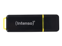 Intenso High Speed Line - USB-flashstasjon - 128 GB - USB 3.1 - svart, gul