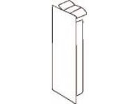 HAGER Endestykke M5403 PG For LF 40060/61 Højde 40 mm, bredde 60 mm Perlegrå ral 7035 plast
