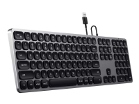 Satechi Aluminum Wired Keyboard - Tastatur - USB - Nordisk - romgrå