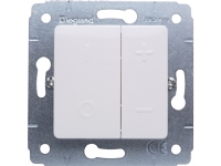Legrand CARIVA Push button dimmer white 40-600VA 230V white
