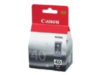 Canon PG-40 - Svart - original - blister - blekkbeholder - for FAX JX210 PIXMA iP1800, iP1900, iP2600, MP140, MP190, MP210, MP220, MP470, MX300, MX310