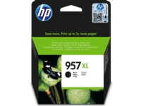 HP 957XL høykapasitets svart original blekkpatron, Ekstra (super) høyt utbytte, Pigmentbasert blekk, 63,5 ml, 3000 sider, 1 stykker