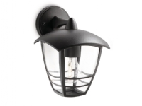 Philips myGarden Vegglampe, Vegglys, Sort, Aluminium, IP44, Hage, Terrasse, I