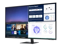 Samsung S43AM704UU - M70A Series - LED-skjerm - Smart - 43 - 3840 x 2160 4K @ 60 Hz - VA - 300 cd/m² - 5000:1 - HDR10 - 8 ms - 2xHDMI, USB-C - høyttalere - svart