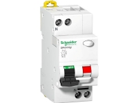 SCHNEIDER ELECTRIC Kombineret fejlstrømsafb.og automatsikring HPFI 1 Polet-N 10A C-karakteristik 6kA 30mA klasse ASi Bredde 36mm