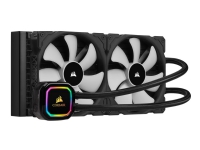 CORSAIR iCUE H115i RGB PRO XT - Væskekjølesystem for prosessor - (for: LGA1156, LGA1155, LGA2011, LGA1150, LGA1151, AM4, LGA2066, LGA1200) - aluminium med kobberbasis - 140 mm