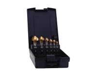 Exact 15727 Keglesænker-sæt 6 dele 6.3 mm, 8.3 mm, 10.4 mm, 12.4 mm, 16.5 mm, 20.5 mm HSS-E TiN Cylinderskaft 1 Set