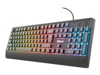 Trust Ziva Gaming - Tastatur - bakgrunnsbelyst - USB - Nordisk
