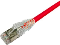 NETCONNECT Patchkabel kat 6A S/FTP PiMF, længde: 1,75 m farve: rød med LSZH kappe