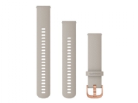 Garmin Quick Release Band - Klokkestropp for smart armbåndsur - 125 - 218 mm - rosa gull maskinutstyr, lys sand - for Approach S40 Forerunner 245, 55, 645 Venu vívoactive 3 vívomove 3, HR, Luxe, Style