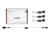 Noctua NA-SEC1 chromax.white - Forlengelseskabel for viftestrømforsyning - 4-pins PWM (hunn) til 4-pins PWM (hann) - 30 cm - hvit