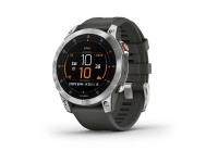 Garmin epix Gen 2 - Slate steel - sportsur med bånd - silikon - håndleddstørrelse: 125-208 mm - display 1.3 - 16 GB - Bluetooth, Wi-Fi, ANT+ - 76 g