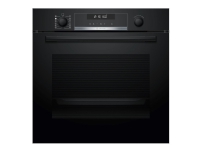 Bosch Serie | 6 HRA578BB0S - Ovn - med dampfunksjon - innebygd - fordypning - bredde: 56 cm - dybde: 55 cm - høyde: 58.5 cm - med selvrens - Klasse A - svart