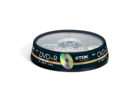 TDK 10 x DVD+R DL 8.5GB, DVD+R DL, 120 mm, Kakeboks, 10 stykker, 8,5 GB