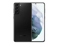 Samsung Galaxy S21+ 5G - 5G smarttelefon - dobbelt-SIM - RAM 8 GB / 256 GB - OLED-display - 6.7 - 2400 x 1080 piksler (120 Hz) - 3x bakkamera 12 MP, 12 MP, 64 MP - front camera 10 MP - fantomsvart