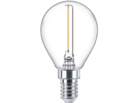 Philips - LED-filamentlyspære - form: P45 - klar finish - E14 - 1.4 W (ekvivalent 15 W) - klasse F - varmt hvitt lys - 2700 K