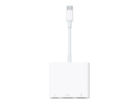 Apple Digital AV Multiport Adapter - Video adapter - USB-C hann til USB, HDMI, USB-C (kun strøm) hunn - 4K-støtte - for 10.9-inch iPad Air 11-inch iPad Pro 12.9-inch iPad Pro iMac iMac Pro MacBook Pro