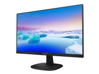 Philips V-line 273V7QJAB - LED-skjerm - 27 - 1920 x 1080 Full HD (1080p) @ 60 Hz - IPS - 250 cd/m² - 1000:1 - 5 ms - HDMI, VGA, DisplayPort - høyttalere - svart, teksturert svart