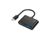 Hama 00200330, Mini DisplayPort, HDMI + VGA (D-Sub), Hankjønn, Hunkjønn, Rett, Rett