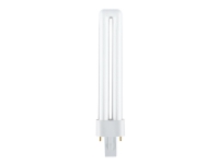 OSRAM DULUX S - Ikke-integrert kompakt fluorescerende lyspære - form: T12 - G23 - 7 W - klasse G - varmt hvitt lys - 3000 K