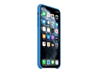 Apple - Baksidedeksel for mobiltelefon - silikon - brenningsblå - for iPhone 11 Pro Max