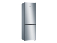 Bosch Serie | 4 KGN36VLDD - Kjøleskap/fryser - bunnfryser - bredde: 60 cm - dybde: 66 cm - høyde: 186 cm - 326 liter - Klasse D - rustfritt stål-stil