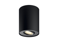 Philips Hue ext. spot - Flomlys - LED-lyspære - GU10 - 5.5 W - klasse A - kjølig dagslys / varmt hvitt lys - 2200-6500 K - svart