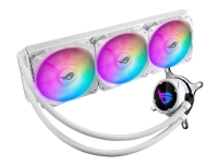 ASUS ROG STRIX LC 360 RGB - White Edition - væskekjølesystem for prosessor - (for: LGA1156, LGA1366, LGA1155, LGA2011, LGA1150, LGA2011-3, LGA1151, AM4, LGA2066, TR4, LGA1200) - aluminium med kobberbasis - 120 mm