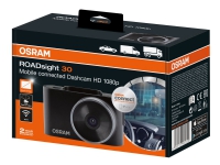 OSRAM ROADsight 30 - Instrumentbordkamera - 1080 p / 30 fps - Wi-Fi - G-Sensor - mørk grå