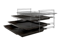 Bosch Serie | 4 HLN39A060U - Komfyr - frittstående - bredde: 60 cm - dybde: 60 cm - høyde: 90 cm - med selvrens - svart