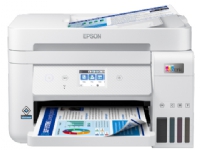 Epson EcoTank ET-4856 - Multifunksjonsskriver - farge - ink-jet - påfyllbar - A4 (medie) - opp til 15.5 spm (trykking) - 250 ark - 33.6 kbps - USB, LAN, Wi-Fi - hvit