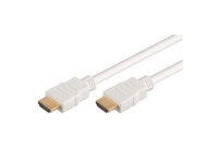 M-CAB - HDMI-kabel med Ethernet - HDMI hann til HDMI hann - 5 m - hvit