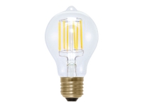 Segula Vintage - LED-filamentlyspære - form: A19 - klar finish - E27 - 6 W (ekvivalent 40 W) - klasse A+ - dempet hvitt lys - 2200 K