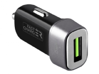 PURO Mini Car Charger - Bilstrømadapter - 12 watt (USB) - svart - for Apple iPad/iPhone/iPod (Lightning)
