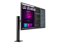 LG Ergo 34WN780-B - LED-skjerm - 34 - 3440 x 1440 UWQHD @ 75 Hz - IPS - 300 cd/m² - 1000:1 - HDR10 - 5 ms - 2xHDMI, DisplayPort - høyttalere