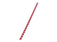 GBC CombBind - 8 mm - 21 ringer - A4 (210 x 297 mm) - 45 ark - rød - 100 stk plastbindekam - for P/N: 2101435, 4400399, IB271106, IB271717