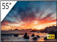 Sony FWD-55X81H/T1 - 55 Diagonalklasse (54.6 synlig) LED-bakgrunnsbelyst LCD-skjerm - med TV-kanalvelger - digital signering - 4K UHD (2160p) 3840 x 2160 - HDR - rammeblinking, Direct LED - svart