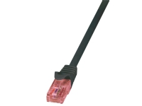 LogiLink PrimeLine - Koblingskabel - RJ-45 (hann) til RJ-45 (hann) - 2 m - UTP - CAT 6 - halogenfri - svart