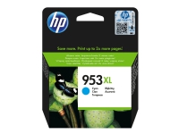 HP 953XL - 18 ml - Høy ytelse - cyan - original - blister - blekkpatron - for Officejet Pro 77XX, 82XX, 87XX